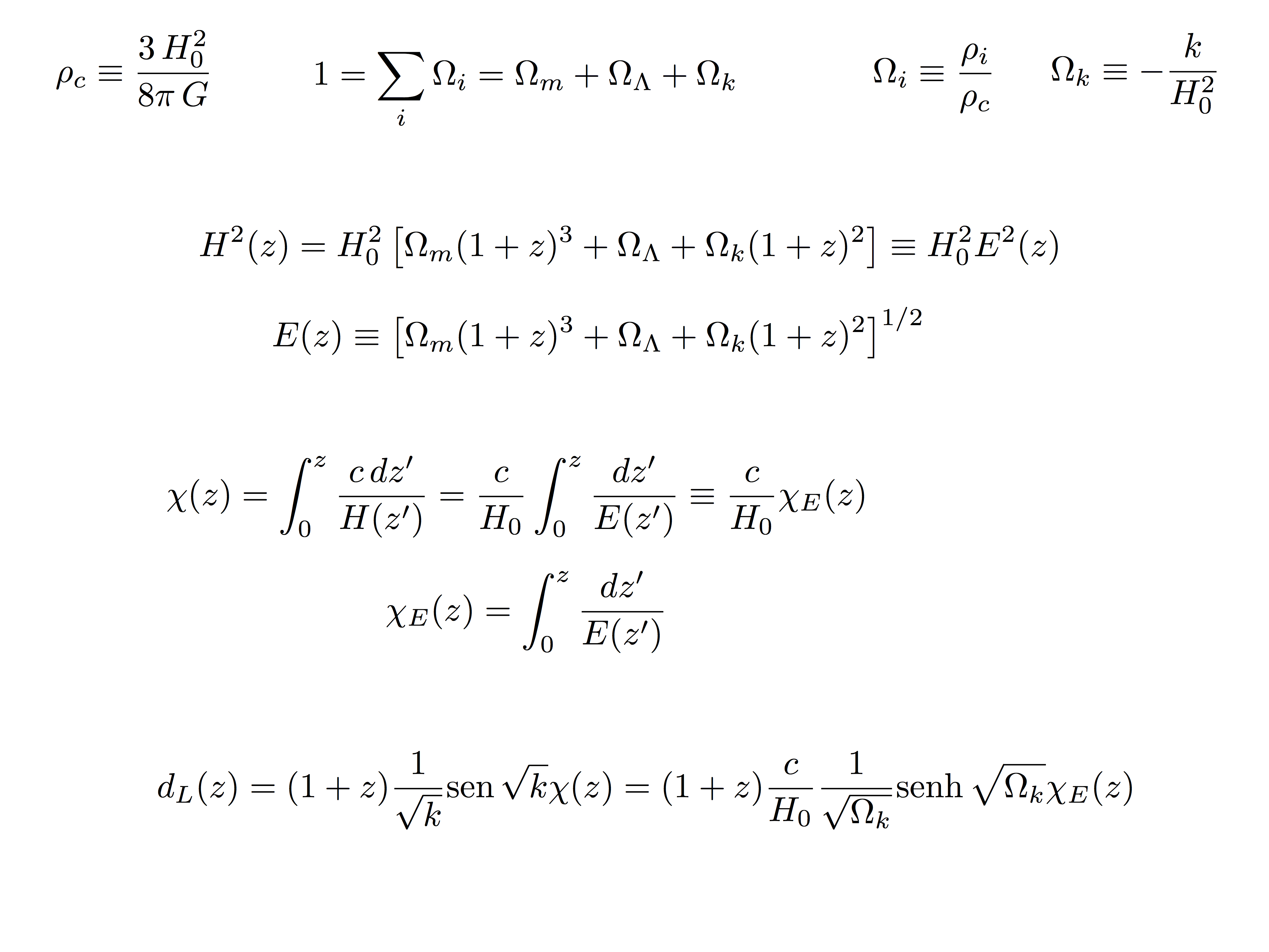 Equação de Friedman simplificada