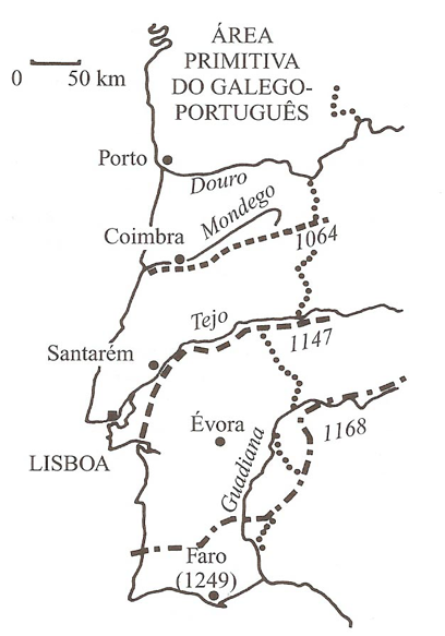 Etapas da 'reconquista' portuguesa (Teyssier)