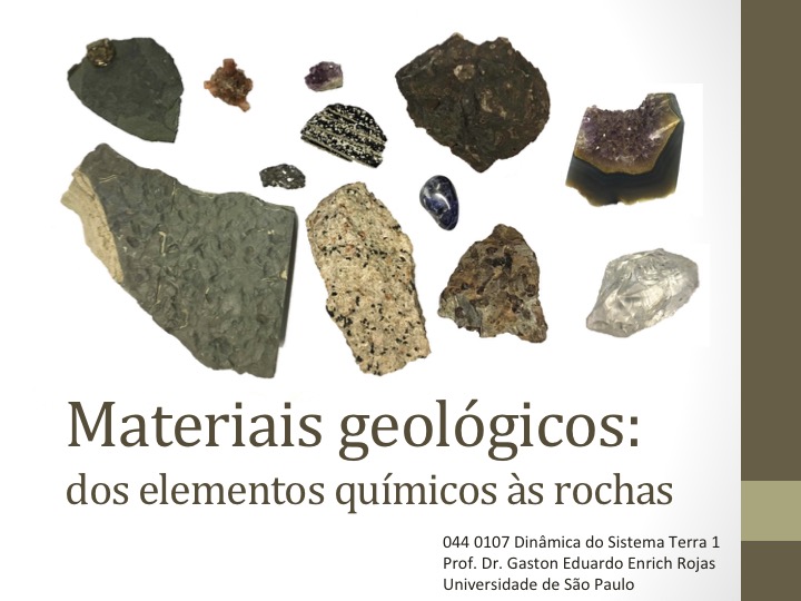 Slides da aula 2 - Materiais geológicos