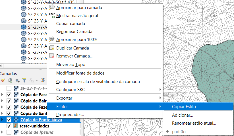 copiar estilo QGIS